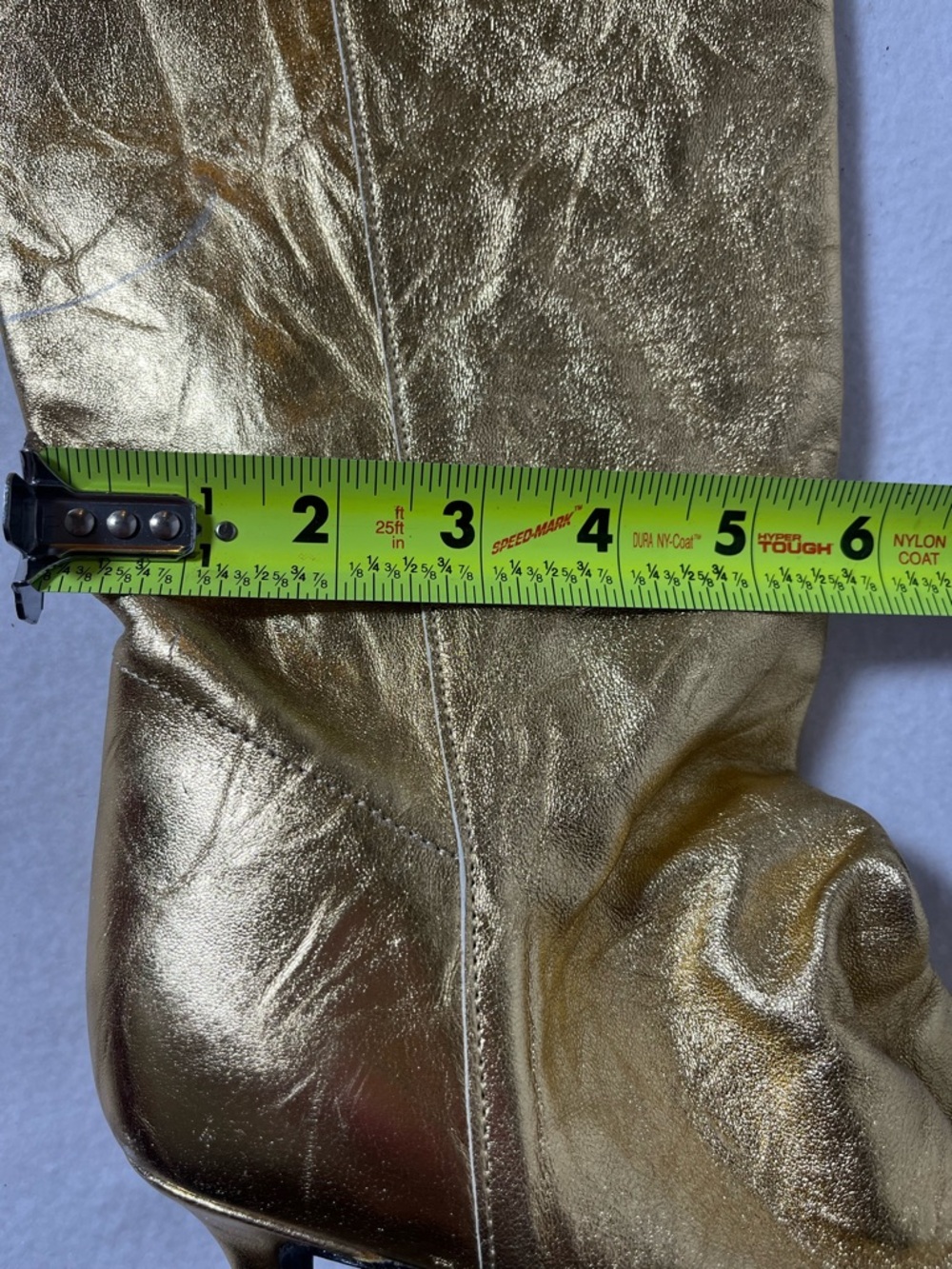 Free People Sloane Slouch Ankle Boots Gold Leather 37.5 (7-7.5) - Picture 13 of 16